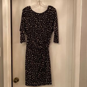 Dress, black and white size L by Ann Taylor